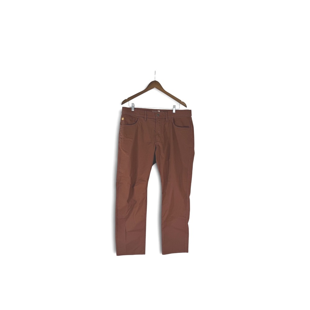 Duck Head Mens Canvas 5 Pocket Pants Rust Brown Straight Leg 37x30